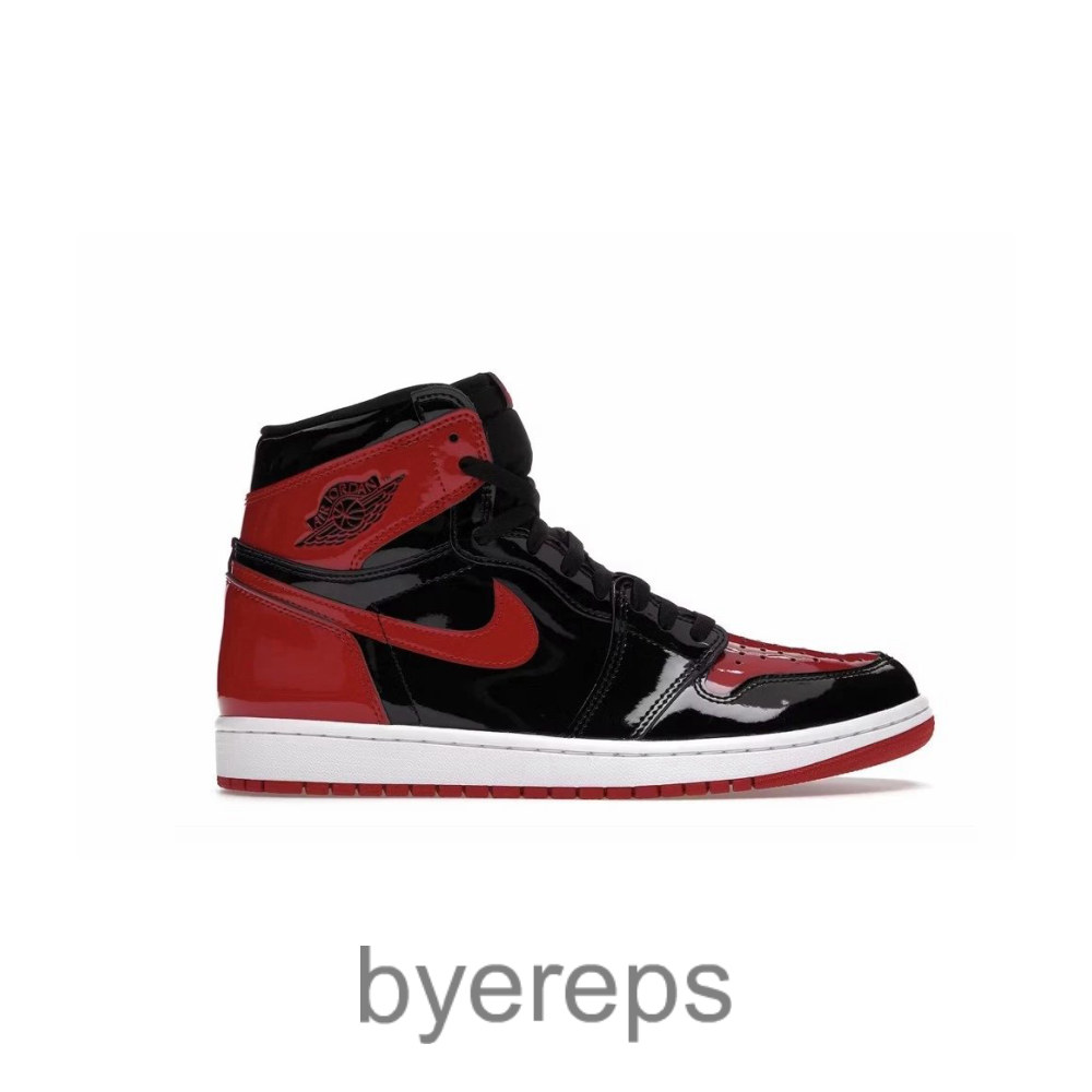 Patent Leather Bred Air Jordan 1s