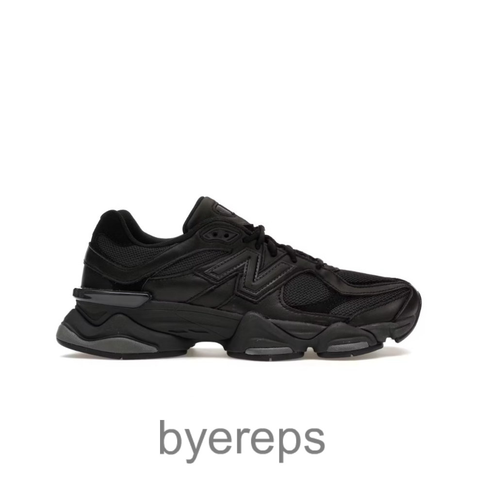 New Balance 9060 Triple Black Leather