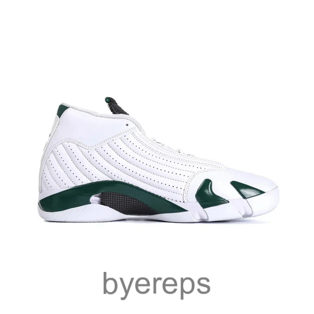 Jordan 14 Retro White Forest Green