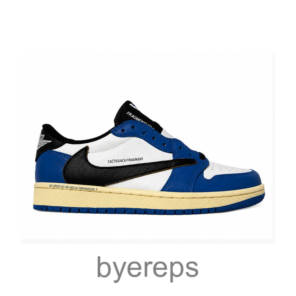 Travis Scott X Jordan 1 Low OG Sp Fragment Blue White