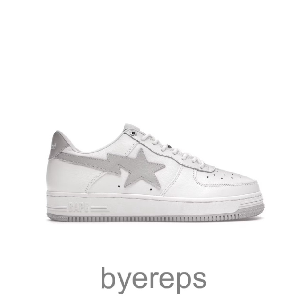 Jjjjound × A Bathing Ape®︎ Bape Sta White-Grey