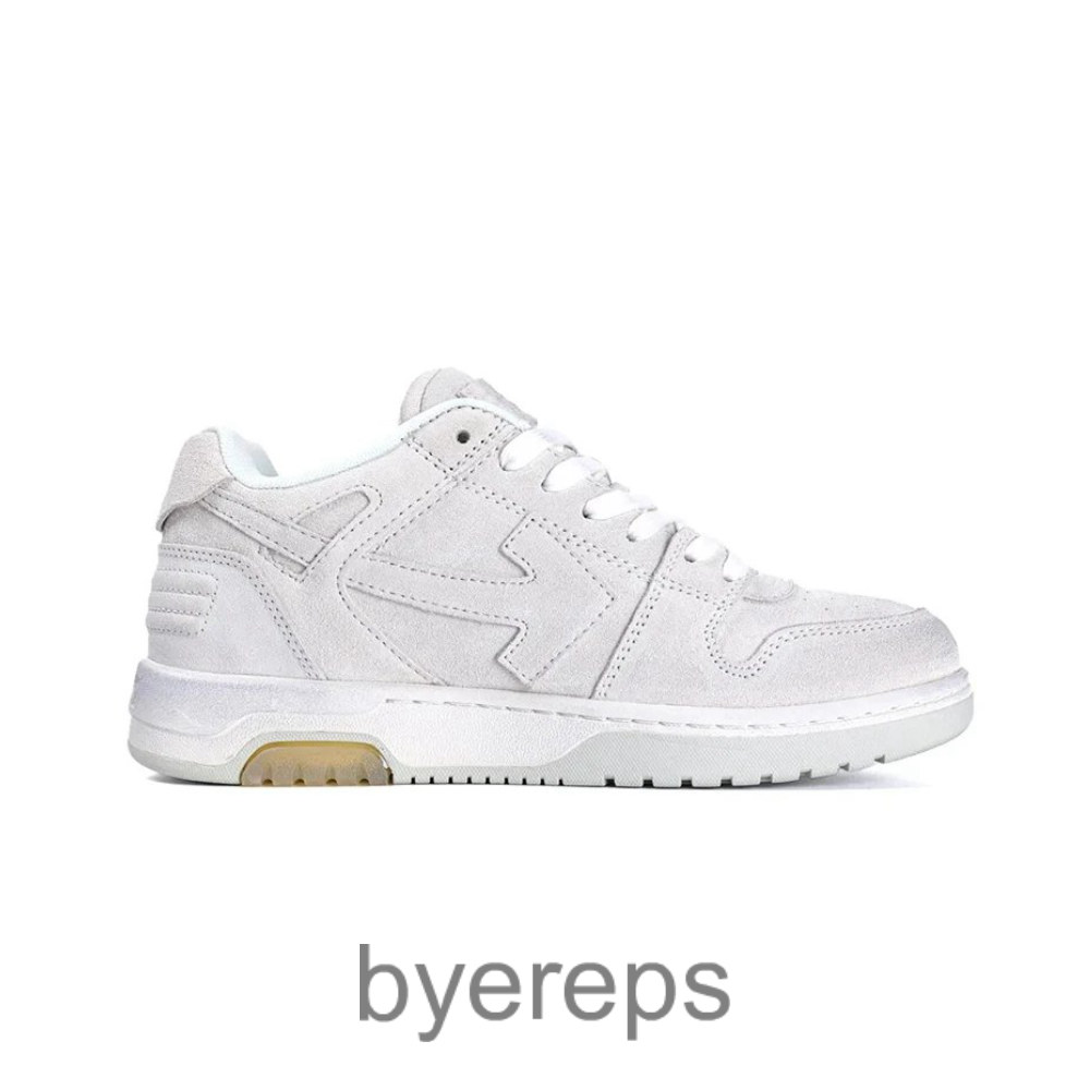 Off-White Out Of Office Vintage Leather Grey White
