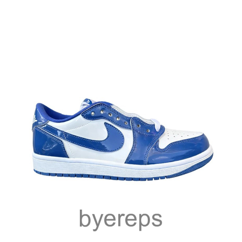 Air Jordan 1 Low White Blue Patent