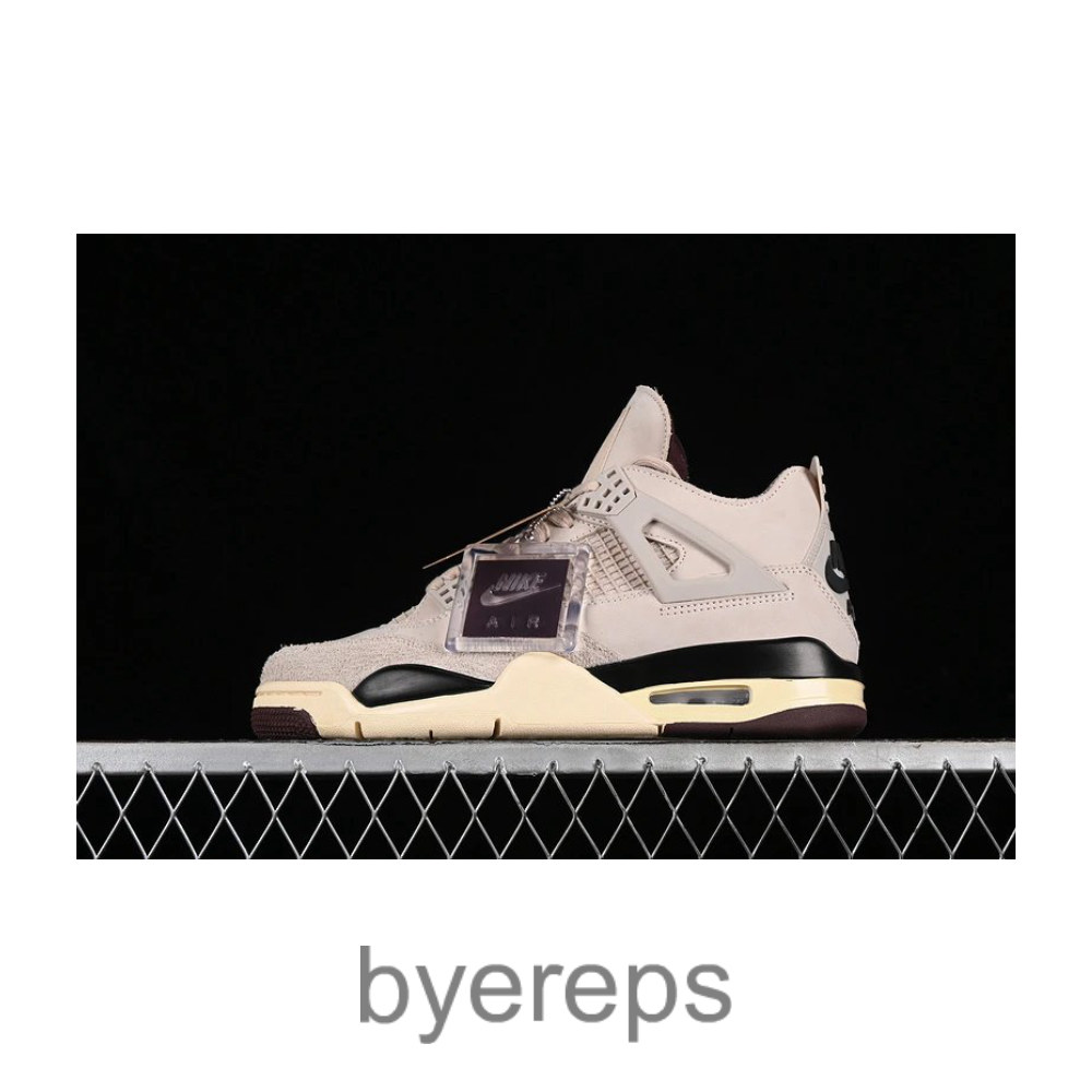 A Ma Maniere X Air Jordan 4 Retro Fossil Stone/Metallic Pewter/Burgundy Crush