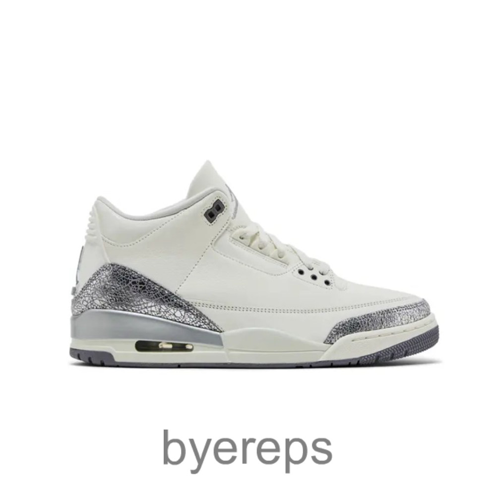 Air Jordan 3 Retro Sail Metallic Silver