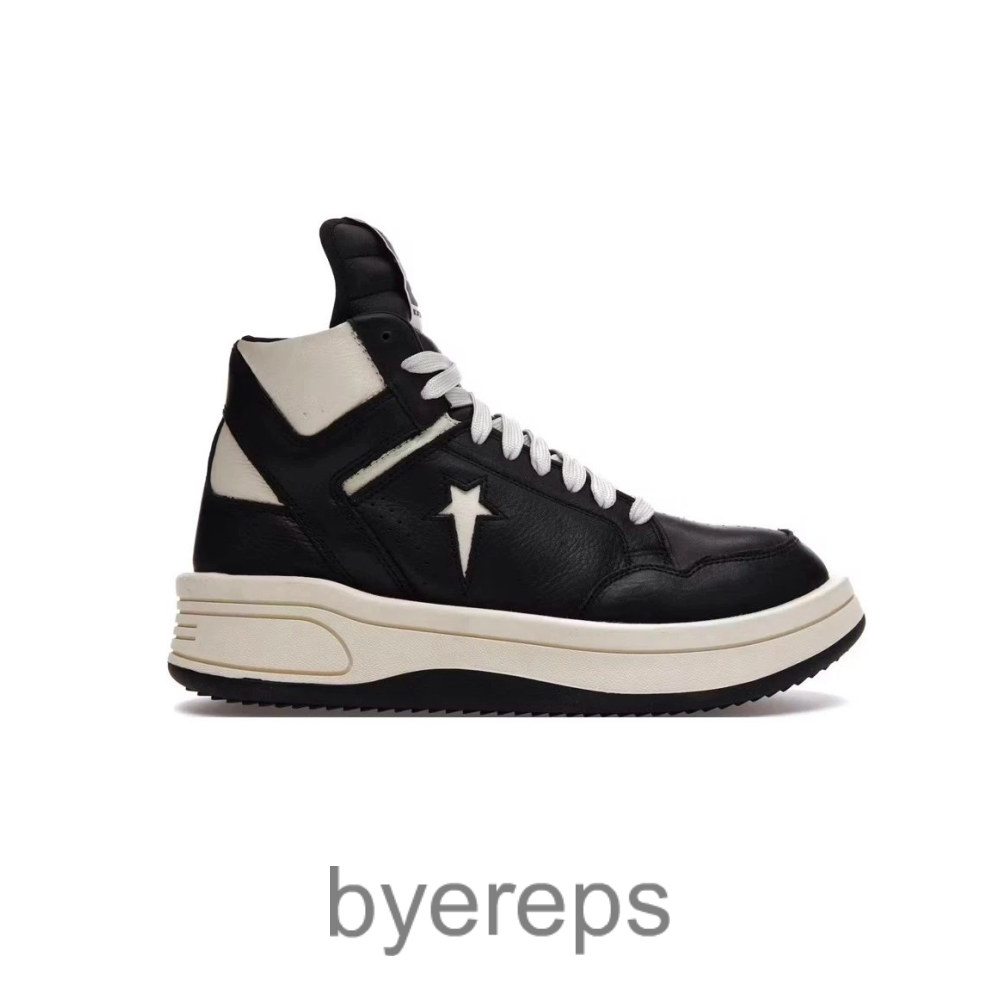 Rick Owens X Turbowpn Mid Black Cloud Cream