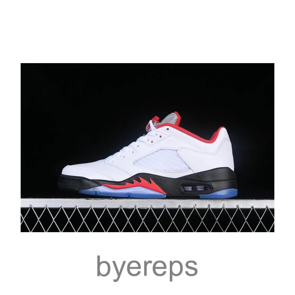 Air Jordan 5 Low White/Red/Silver/Black
