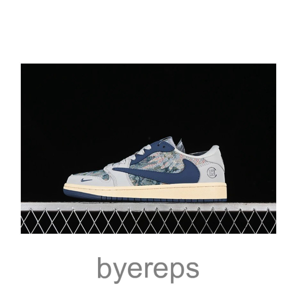 Travis Scott X Fragment Design X Air Jordan 1 Low OG Sp Grey/Blue
