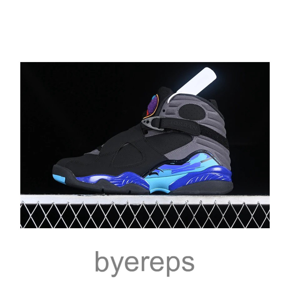 Air Jordan 8 Retro Black/True Red-Flint Grey-Bright Concord