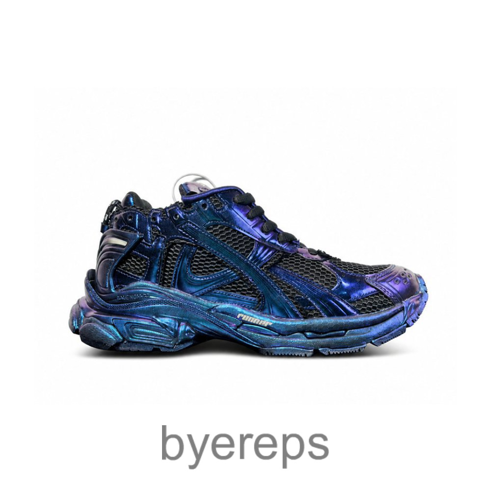 Balenciaga Runner Sneaker Iridescent Blue