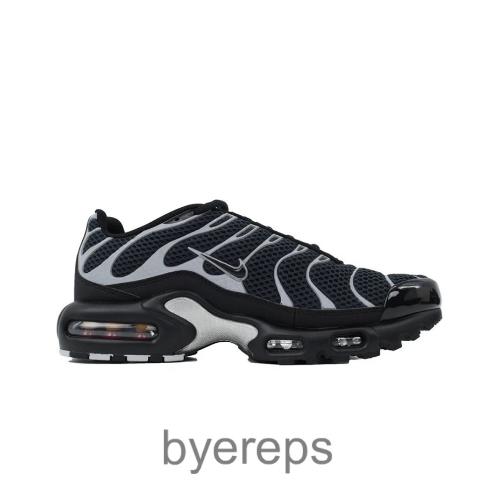 Air Max Plus Premium Black Metallic Silver