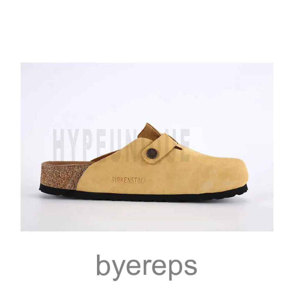 Birkenstock Boston Soft Suede Yellow