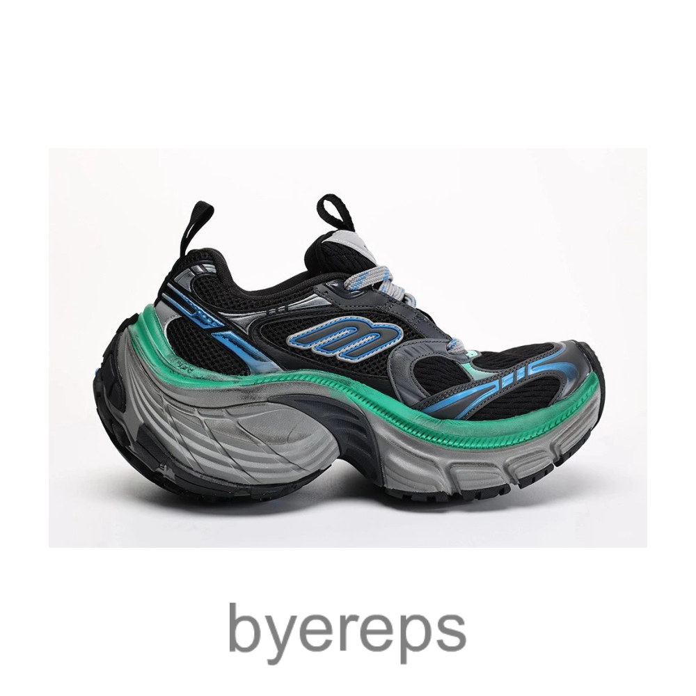 Balenciaga 10xl Sneakers Green Black