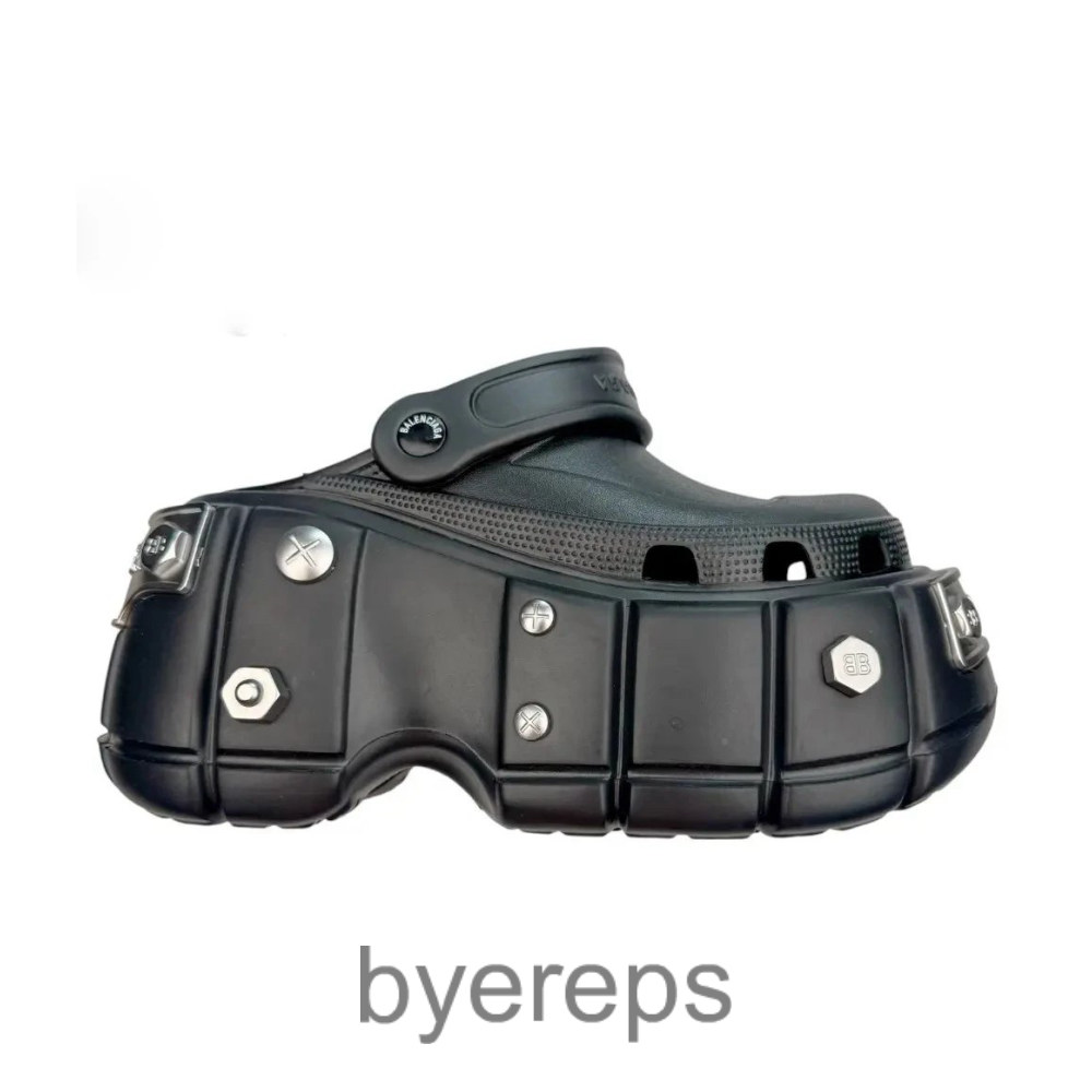 Balenciaga Hardcrocs Mule Black/Silver