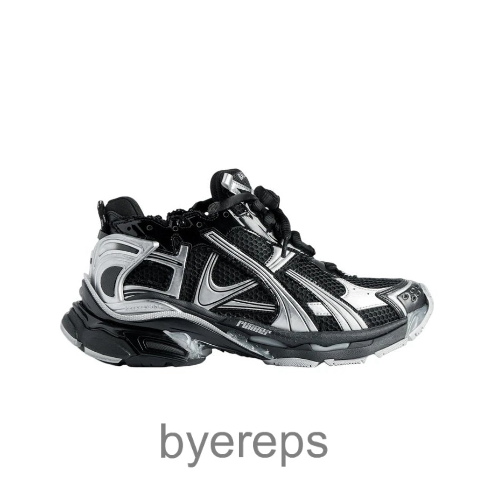 Balenciaga Runner Black Silver