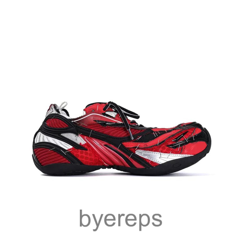 Balenciaga 3xl Soleless Stapled Sneaker Red