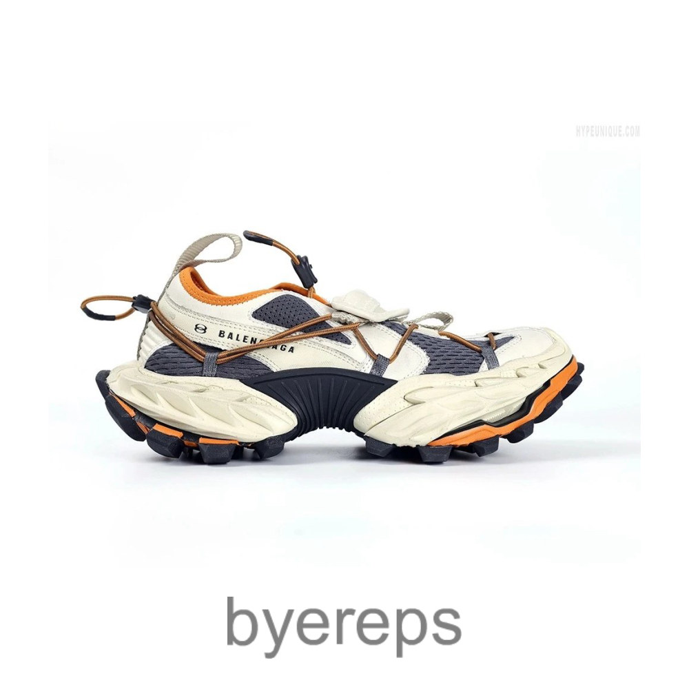 Balenciaga Men’S Hike Sneaker In Beige-Orange
