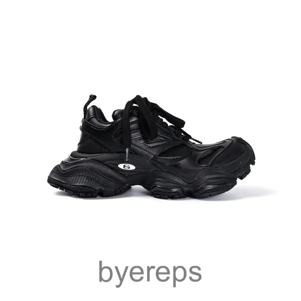 Balenciaga Leather Cargo Black-White