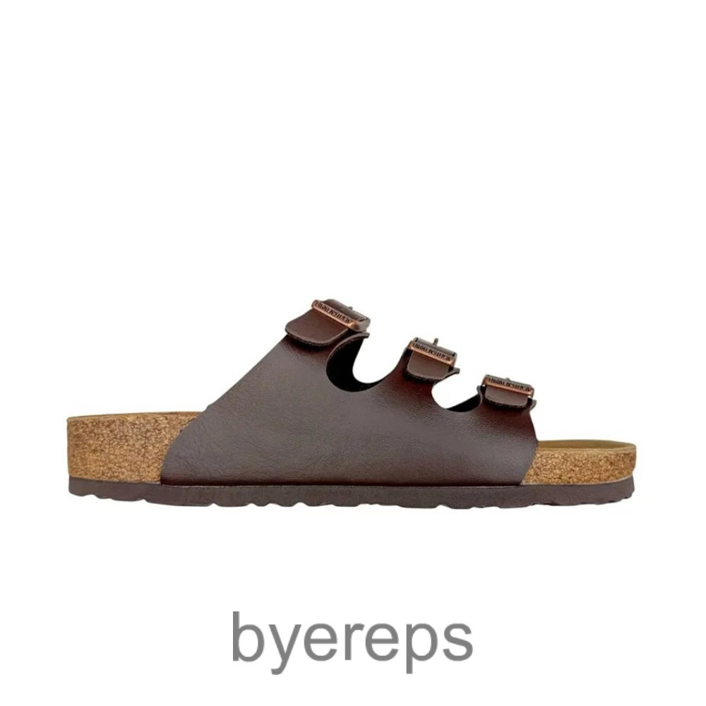 Birkenstock Florida Flex Platform Slides Brown