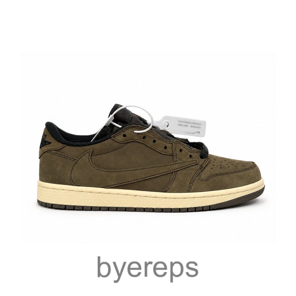 Travis Scott X Jordan 1 Low Velvet Brown/Dark Mocha Sail