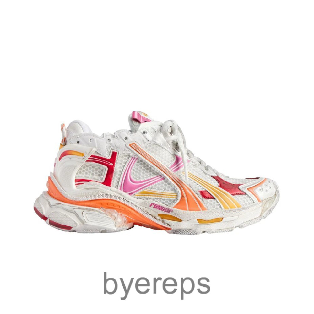 Balenciaga Runner White Orange/Pink/Red
