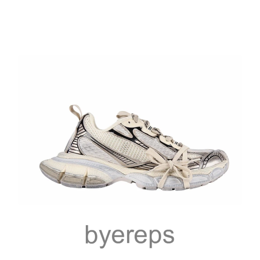 Balenciaga Mens 3xl Mesh Runner Quality 9110 Beige/Eggshell
