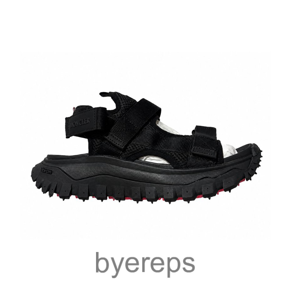 Moncler Trailgrip Vela Sandals Black