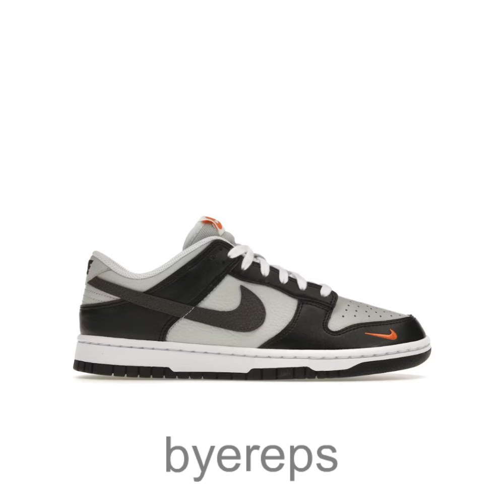 Dunk Low Black Total Orange Mini Swoosh