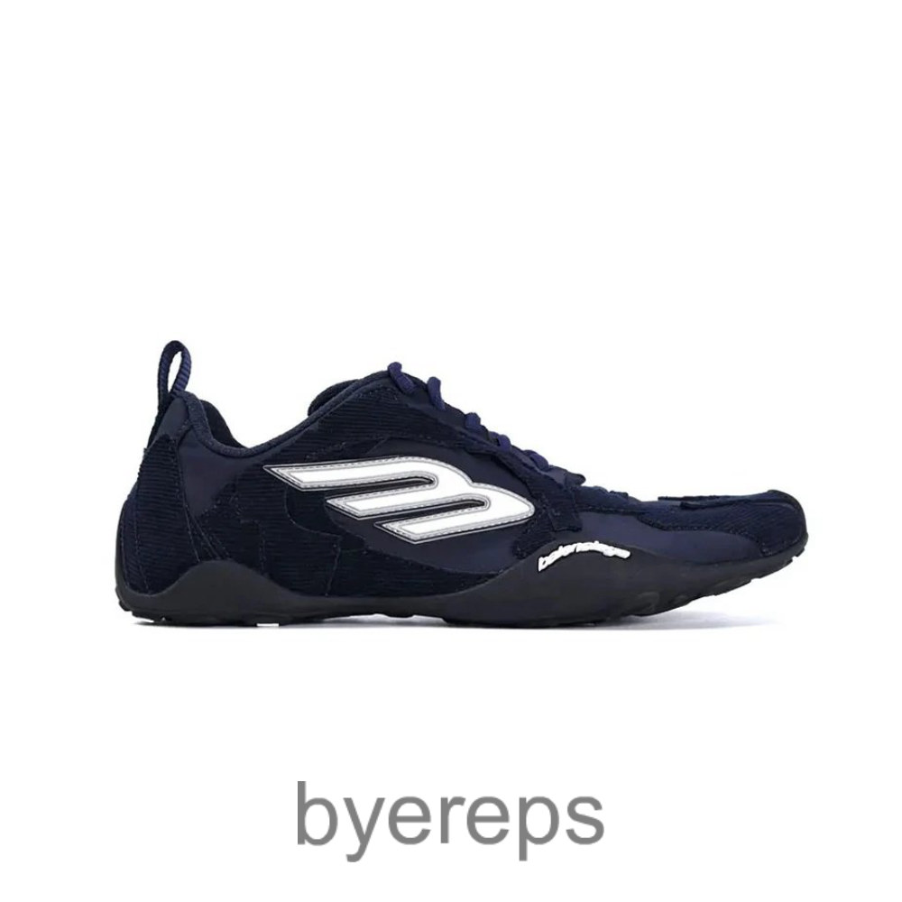 Balenciaga Monday Ultra Corduroy-Trimmed Dark Blue