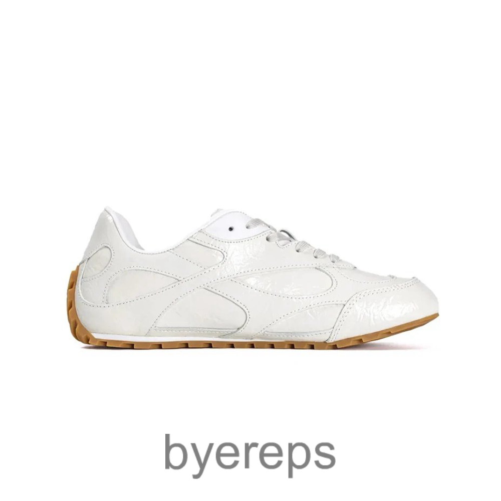 Bottega Veneta Orbit Flash Suede Cream