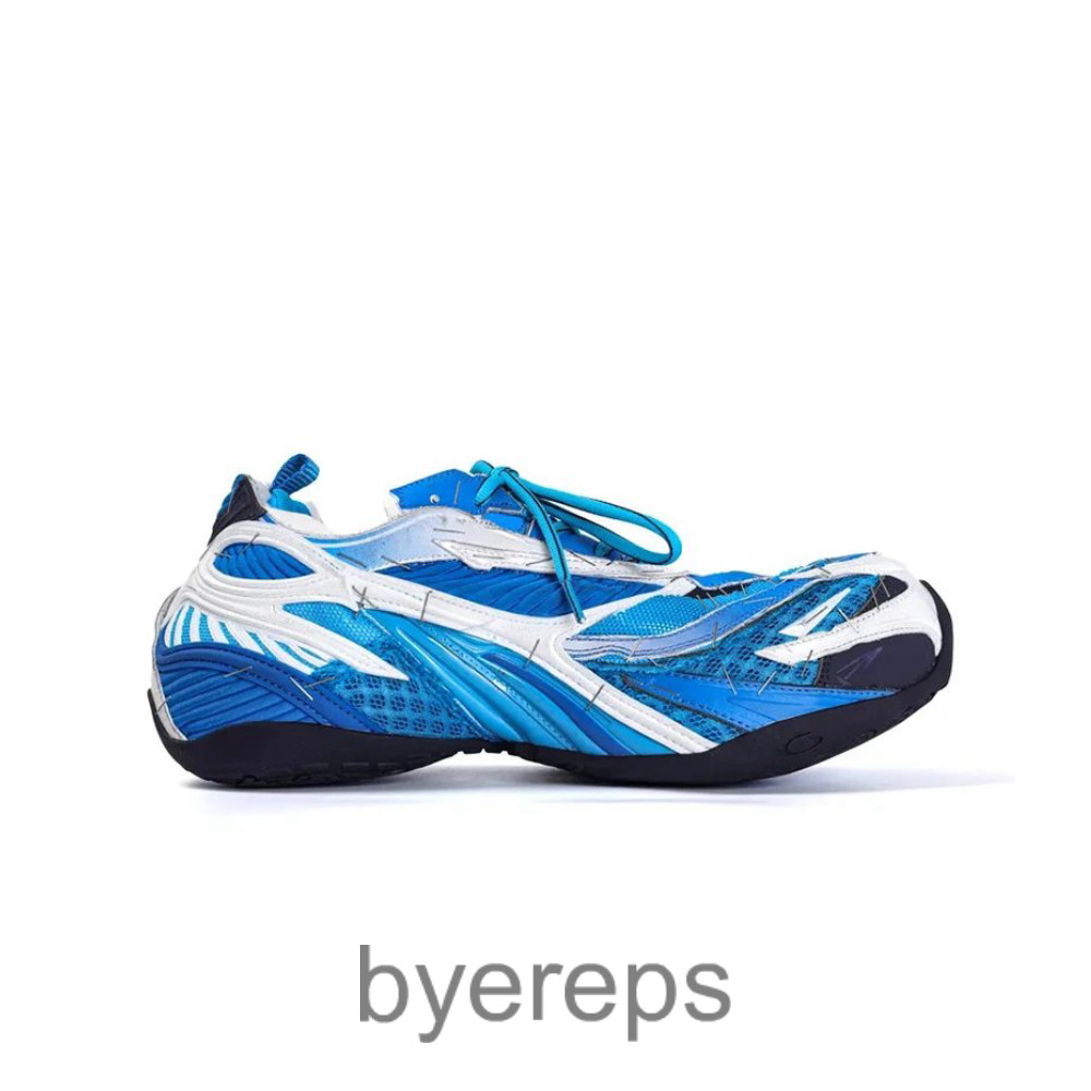 Balenciaga 3xl Soleless Stapled Sneaker Blue
