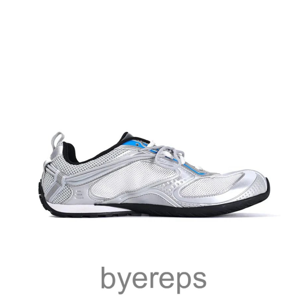 Balenciaga Radar Sneakers Metallic Gray Blue