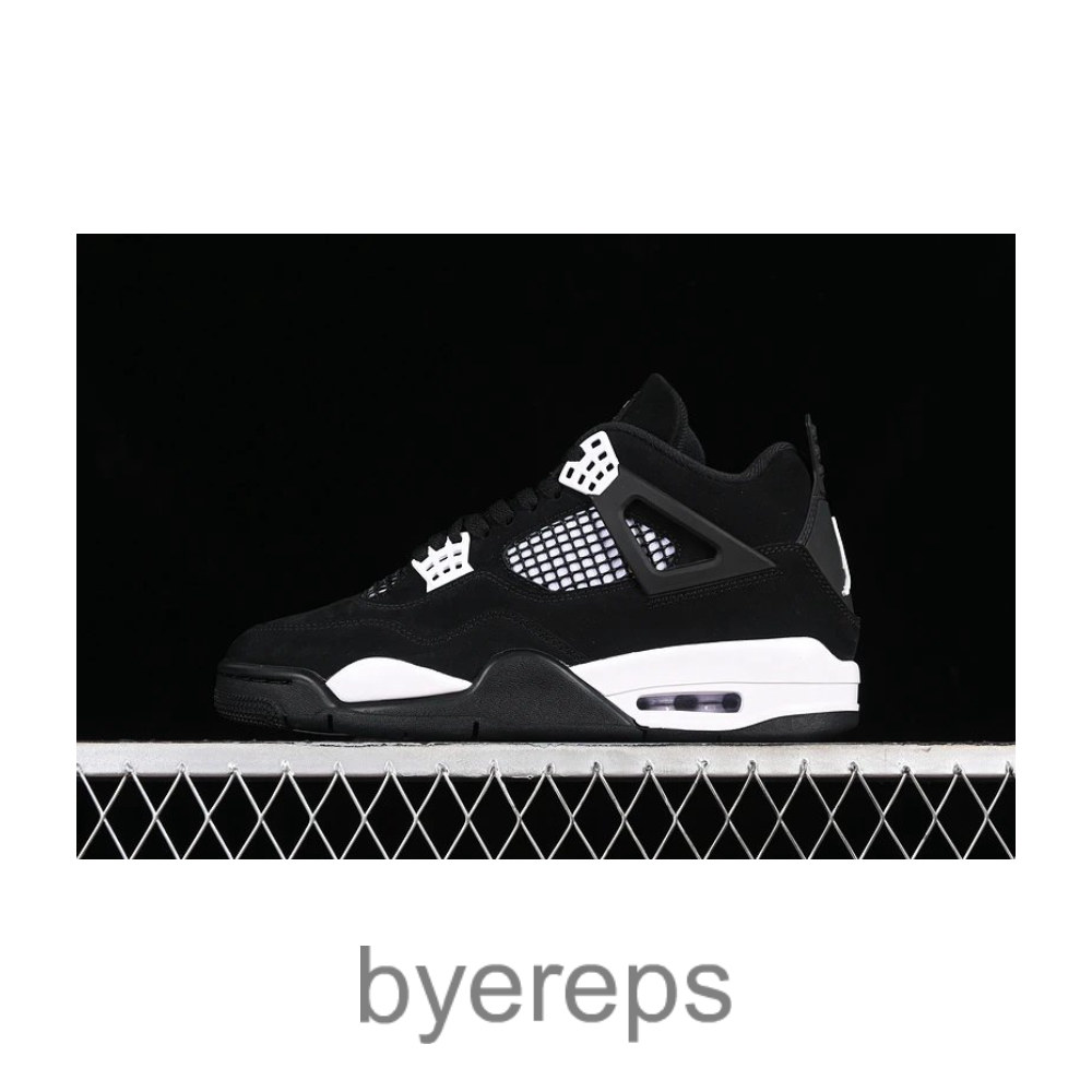 Air Jordan 4 Retro White Thunder Black/White/Black