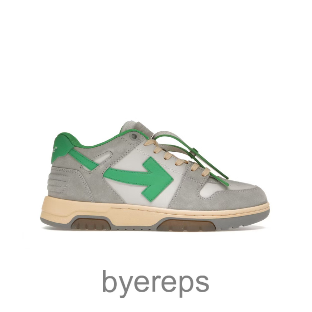 Off-White Out Of Office Ooo Low Light Grey Green
