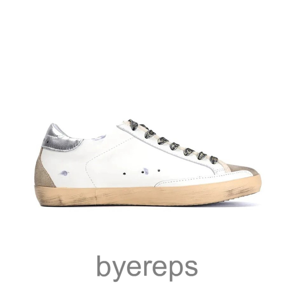 Ggdb Super Star Sneakers White/Silver/Burgundy Glitter
