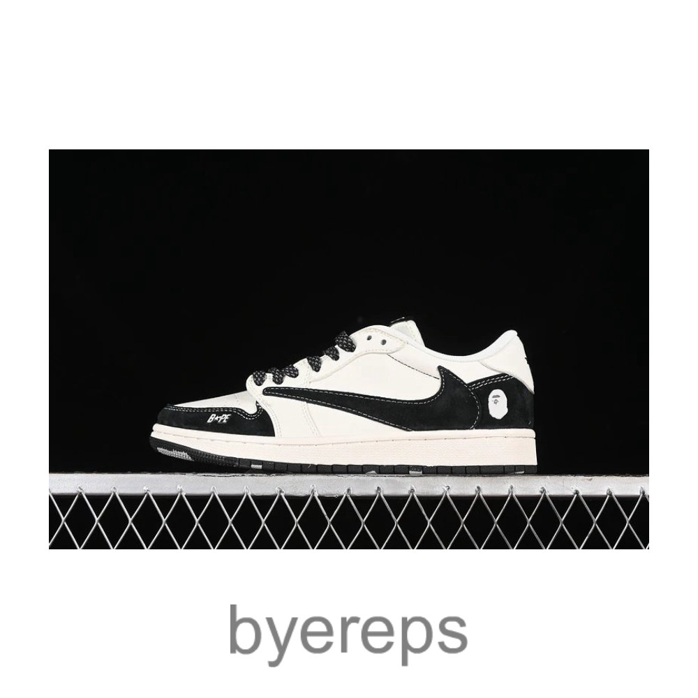 Travis Scott X Fragment Design X Air Jordan 1 Low OG Sp Bape White/Black