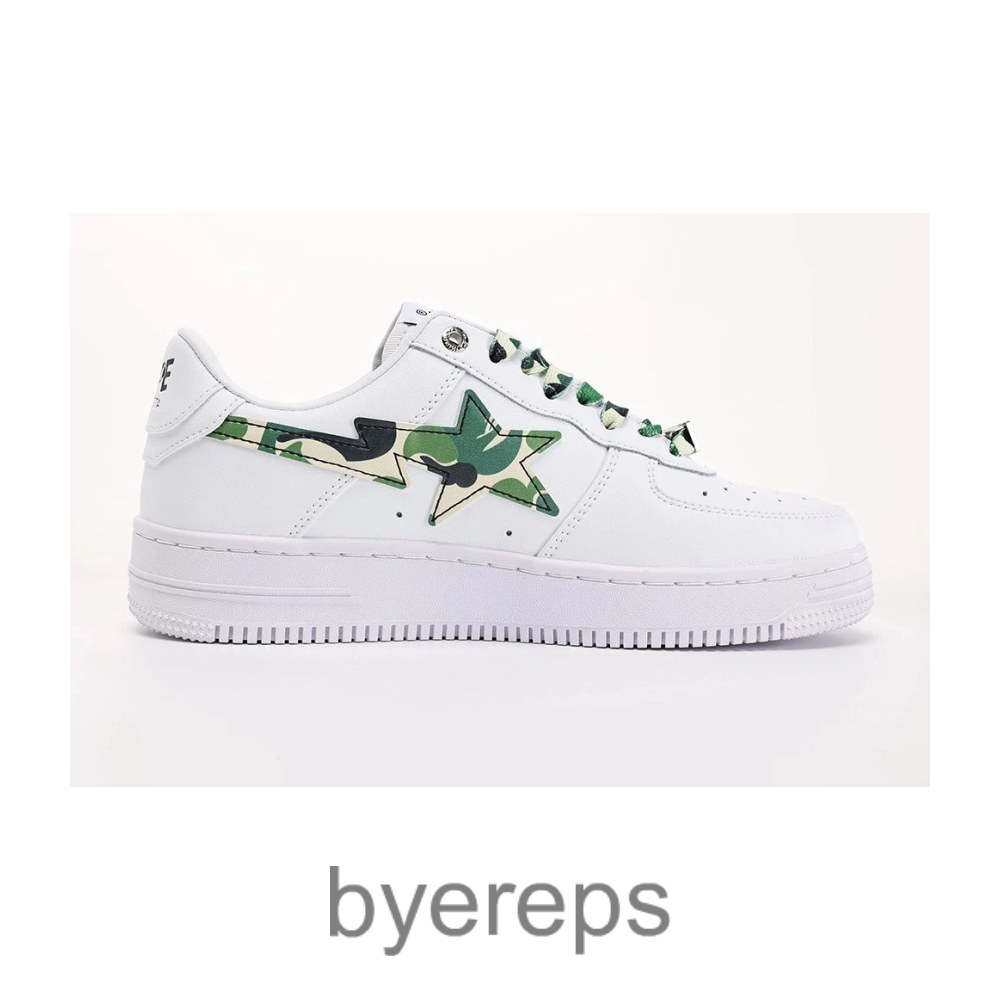 Bape Sta Low White Abc Camo Green