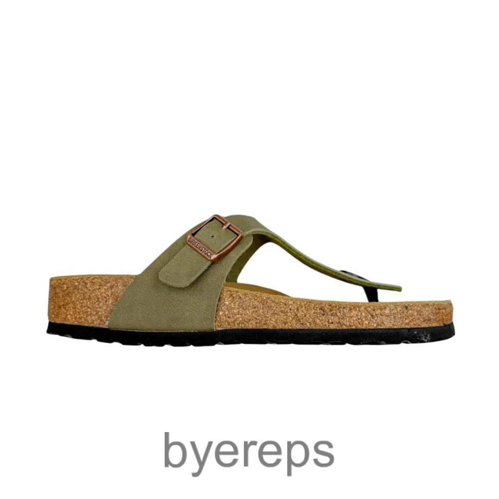 Birkenstock Gizeh Birko Flor Slides Green