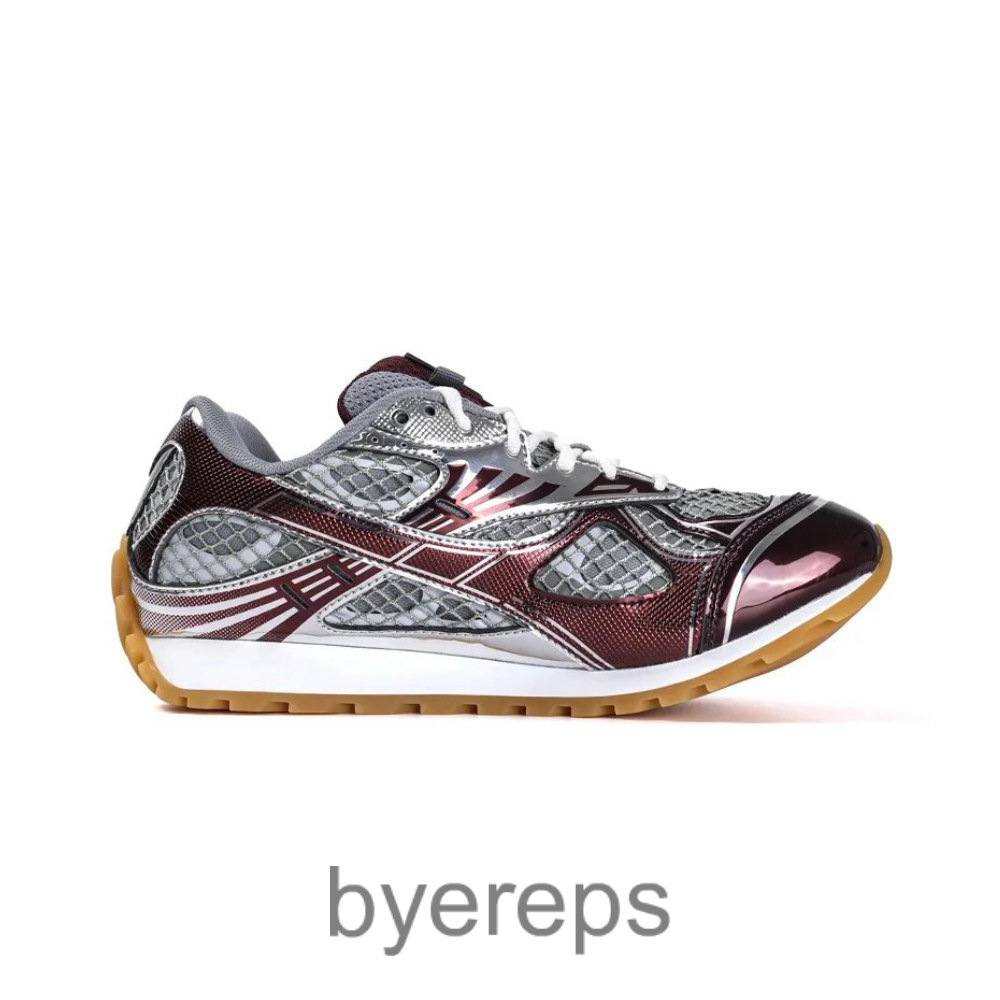 Bottega Veneta Orbit Sneakers Burgundy Merlot