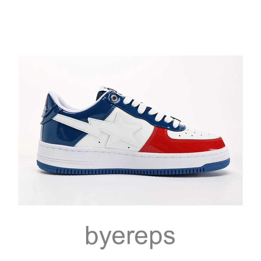Bapesta Fs-001 Low Red White Blue