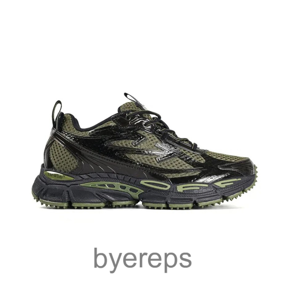 Off-White Be Right Back Trainers Black Dark Green