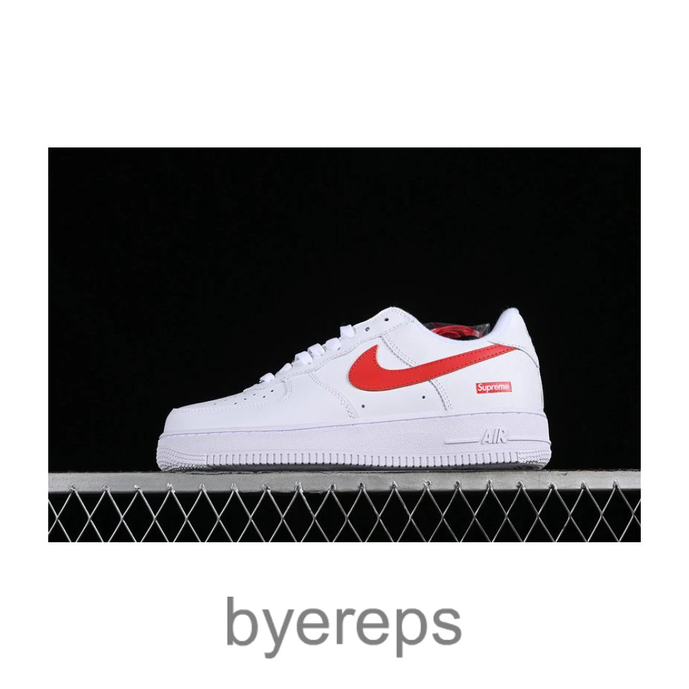 Supreme X Air Force 1 Low Box Logo Speed Red Shanghai Exclusive