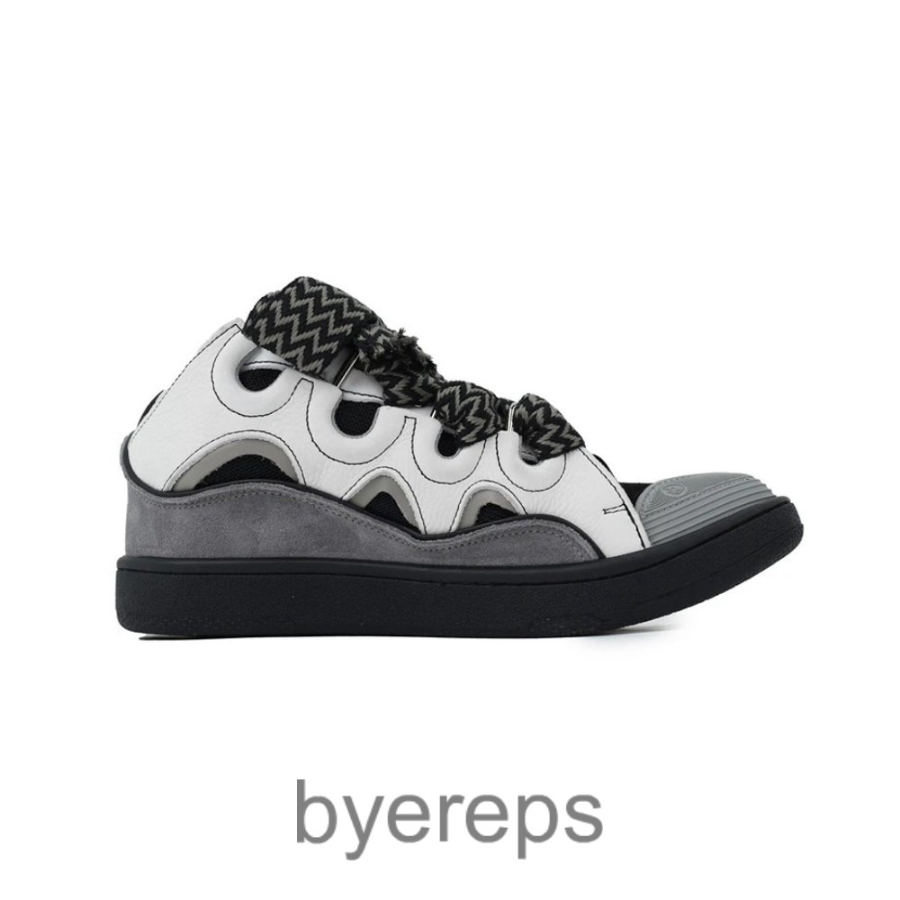 Lanvin Curb Sneakers Black White Gray
