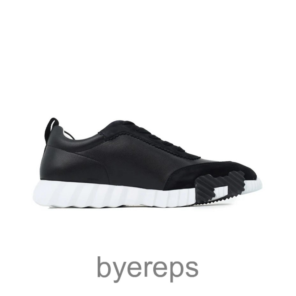 Herms Bouncing Suede Sneaker Black