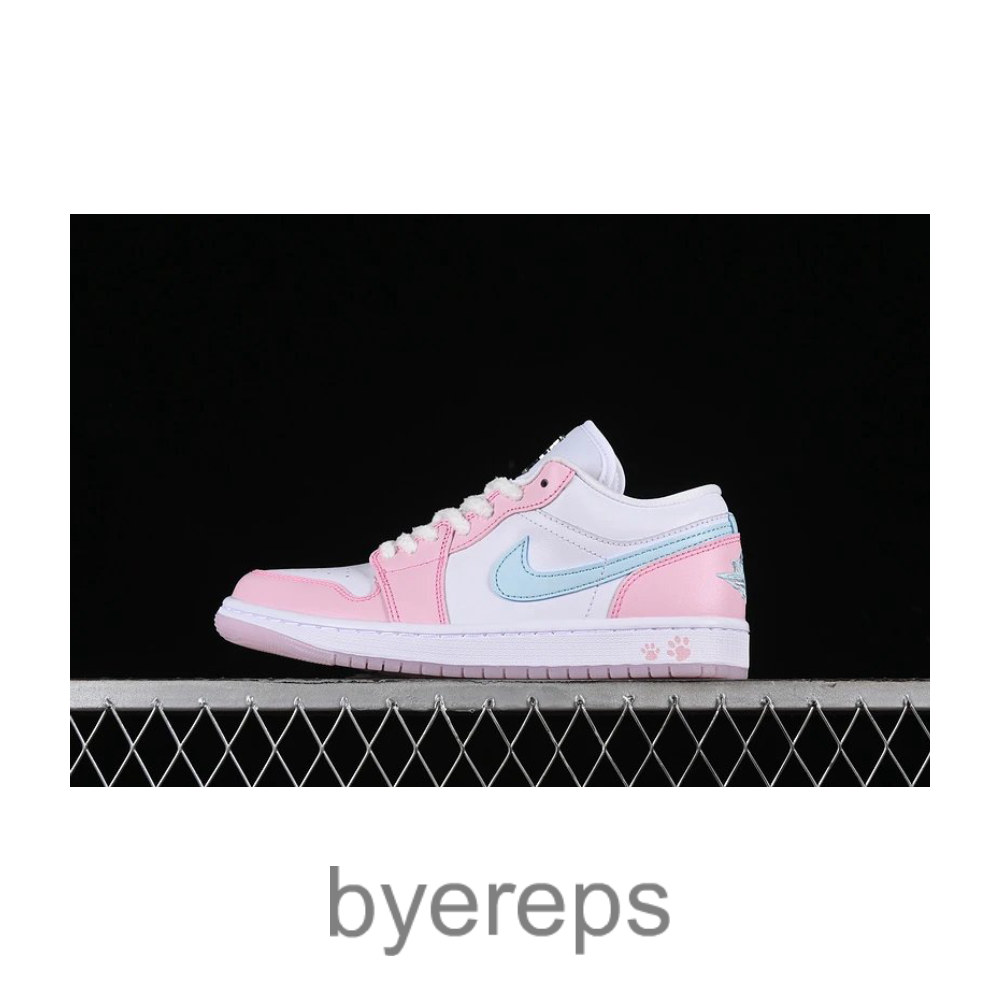 Air Jordan 1 Low Se White/White/Pink Foam/Glacier Blue