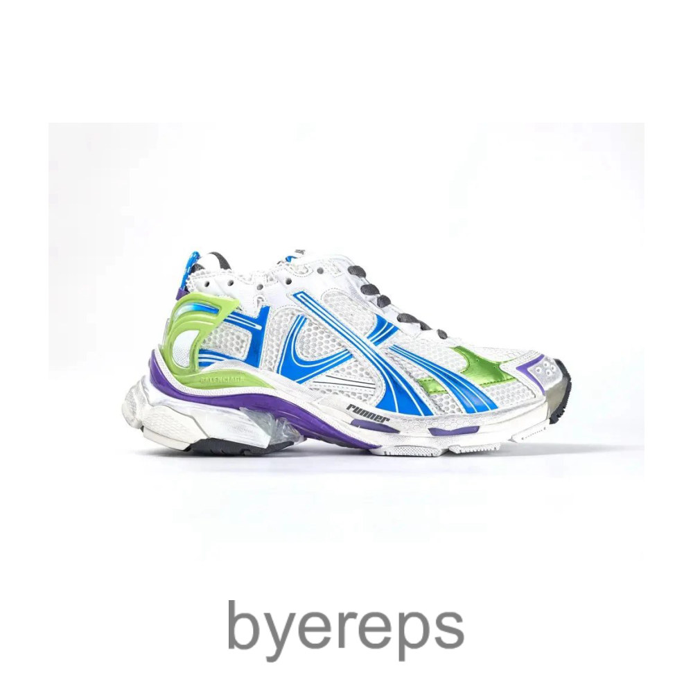 Balenciaga Runner Sneaker White Blue