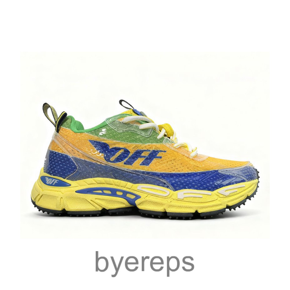 Off-White Be Right Back Formula 1 Yellow Blue