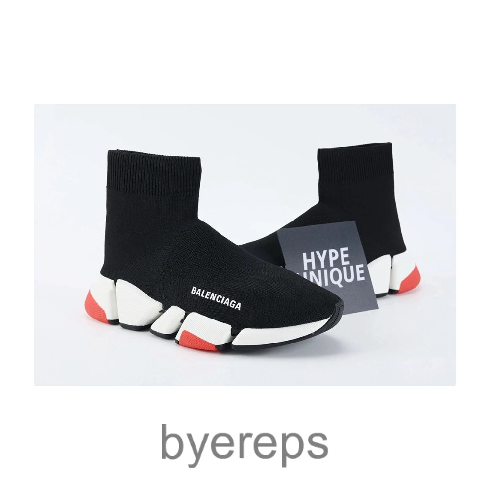 Balenciaga Wmns Speed 2.0 Sneaker Black Red