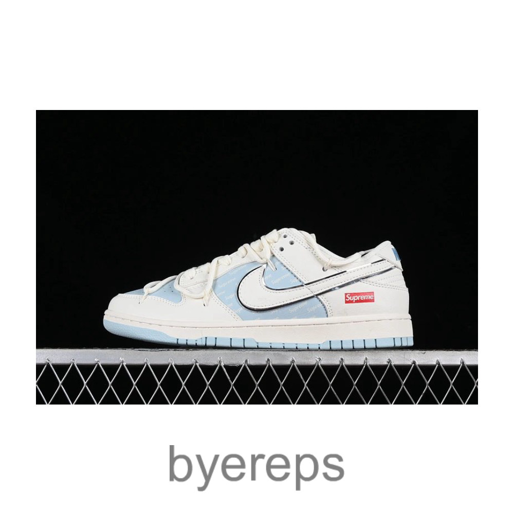 SB Dunk Low Supreme White/Blue/Silver