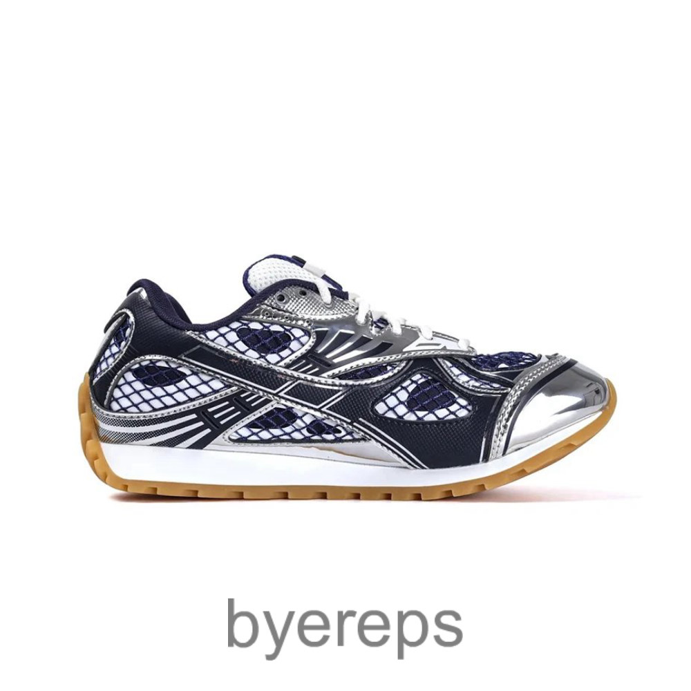 Bottega Veneta Orbit Sneakers Abyss Silver